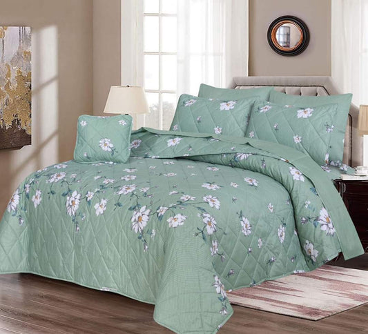 7 PCs Quilted Comforter Set
