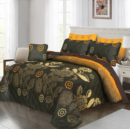 7 PCs Quilted Comforter Set