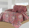 7 PCs Quilted Comforter Set