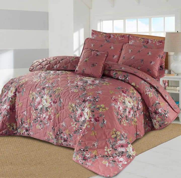 7 PCs Quilted Comforter Set