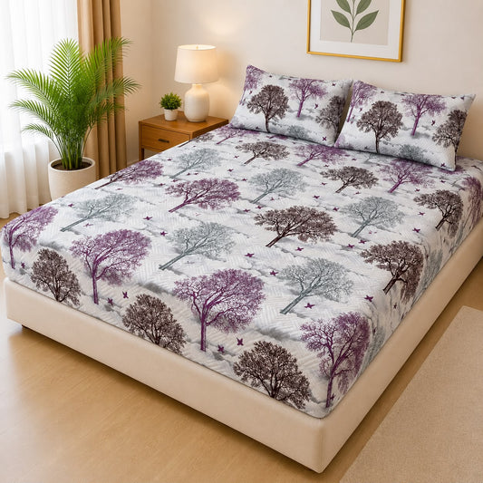 Cotton Quilted Printed Waterproof Mattress Cover for Kids Adults, Washable Hypoallergenic Mattresses cover Fit Up To 6-12 inch Deep Pocket Queen & King Size
