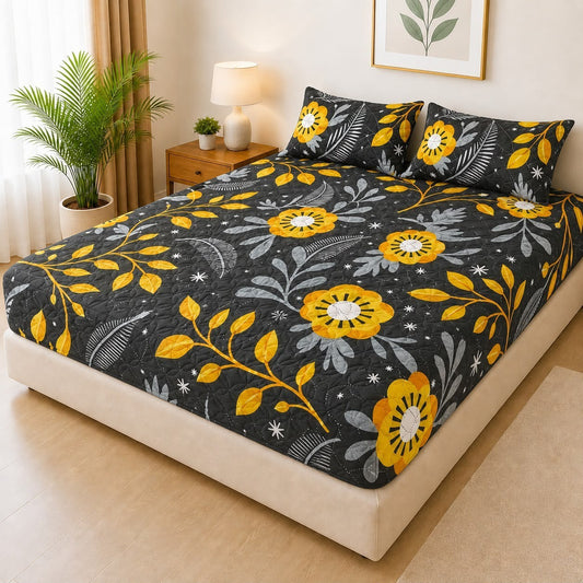 Cotton Quilted Printed Waterproof Mattress Cover for Kids Adults, Washable Hypoallergenic Mattresses cover Fit Up To 6-12 inch Deep Pocket Queen & King Size