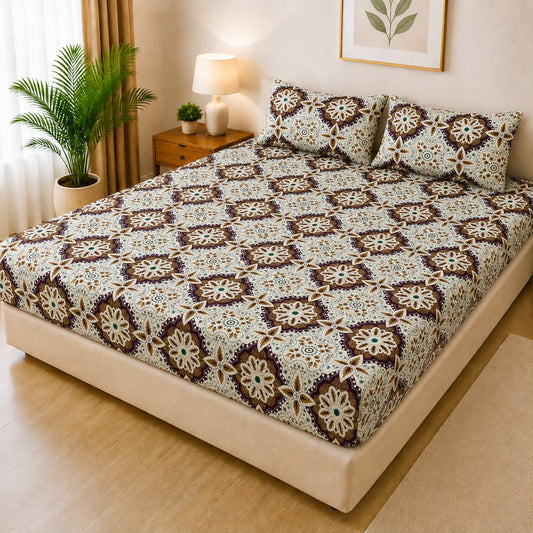 Cotton Quilted Printed Waterproof Mattress Cover for Kids Adults, Washable Hypoallergenic Mattresses cover Fit Up To 6-12 inch Deep Pocket Queen & King Size