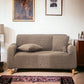 Bubble Stuff Fitted Sofa Cover | Copper Color | Sofa Slipcover, Modern Ruffle Trim Stretchy Stretch Sofa Slipcover For Home