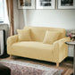 Bubble Stuff Fitted Sofa Cover | Copper Color | Sofa Slipcover, Modern Ruffle Trim Stretchy Stretch Sofa Slipcover For Home
