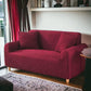 Bubble Stuff Fitted Sofa Cover | Copper Color | Sofa Slipcover, Modern Ruffle Trim Stretchy Stretch Sofa Slipcover For Home