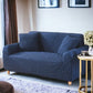 Bubble Stuff Fitted Sofa Cover | Copper Color | Sofa Slipcover, Modern Ruffle Trim Stretchy Stretch Sofa Slipcover For Home