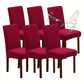 New Soft Velvet Wave Design Fitted Dinning Chair Covers