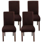 New Soft Velvet Wave Design Fitted Dinning Chair Covers