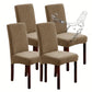 New Soft Velvet Wave Design Fitted Dinning Chair Covers