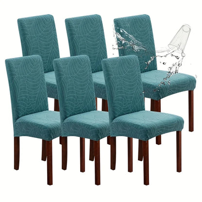 New Soft Velvet Wave Design Fitted Dinning Chair Covers