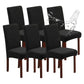 New Soft Velvet Wave Design Fitted Dinning Chair Covers