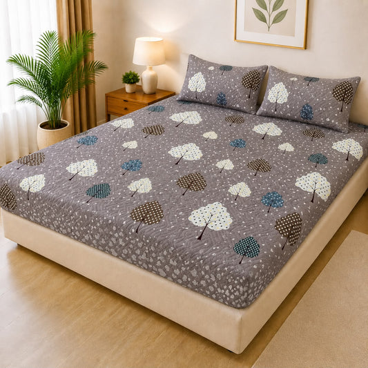 Cotton Quilted Printed Waterproof Mattress Cover for Kids Adults, Washable Hypoallergenic Mattresses cover Fit Up To 6-12 inch Deep Pocket Queen & King Size