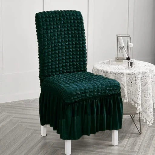 Ruffle Design Dinning Chair Covers