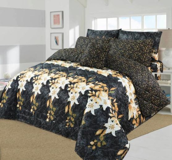 7 PCs Quilted Comforter Set