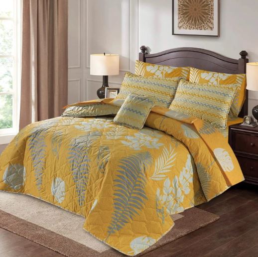 7 PCs Quilted Comforter Set